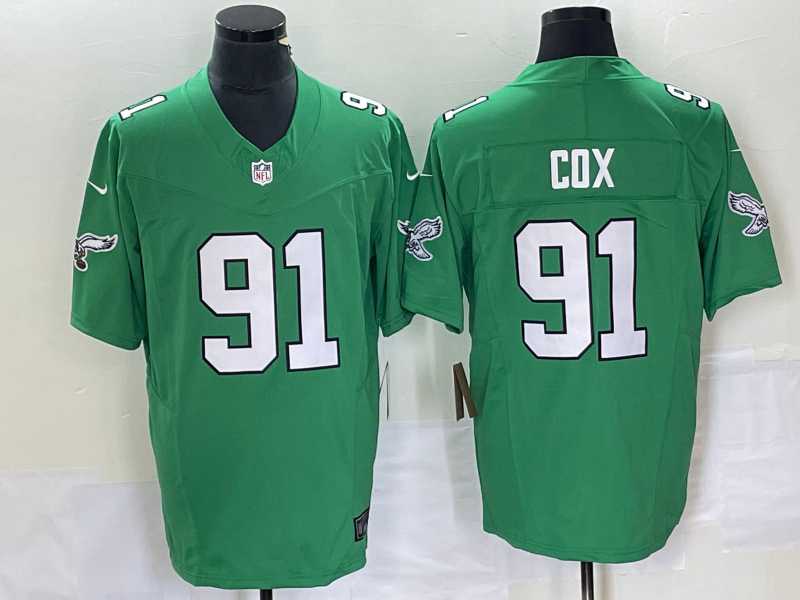 Men's Philadelphia Eagles #91 Fletcher Cox Green 2023 FUSE Vapor Limited Throwback Stitched Jersey,We sell and wholesale Men's Philadelphia Eagles #91 Fletcher Cox Green 2023 FUSE Vapor Limited Throwback Stitched Jersey on line form chian!